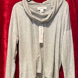 Workshop Republic Clothing Gray Cowl Neck Sweater